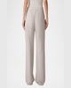 Filibert Cupro Gabardine Straight-Leg Elastic-Waist Pants