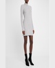 Merino Wool Blend Mock-Neck Midi Dress