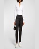 Franca Polka-Dot Stretch Polka-Dot Pants