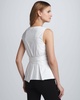 Pointelle & Ribbed Knit Top