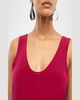 Scoop-Neck Silk Midi Tank Dress