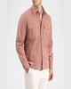 Men's Waxy Textured Overshirt