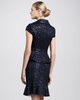 Surrealist Summer Midi Silk Dress