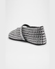 Studded Suede Mesh Mary Jane Flats