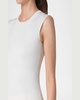 Sleeveless Fitted Silk Stretch Knit Top