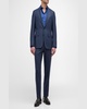 Men's Textured Super 130s Wool Suit
