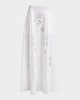 Eyelet Embroidered Maxi Skirt