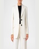 Single-Breasted Wool Gabardine Captain Blazer Jacket