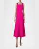 Sleeveless Drop-Waist Midi Dress
