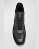 Men's Fabric and Suede Low-Top Sneakers