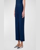 Chiara High-Rise Wide-Leg Ankle Denim Pants