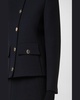 Double-Face Wool Winter Jacket with Gold-Tone Buttons