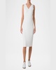 V-Neck Sleeveless Knit Midi Dress