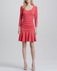 One-Shoulder Metallic Jacquard Column Gown