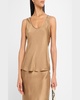 Lea Silk Scoop-Neck Tank Top 