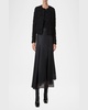 Bea Micro Sequin Fringed Boucle Shirt Jacket