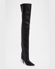 Fiona Leather Over-The-Knee Boots