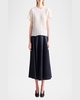 Zadie Silk Rib Short-Sleeve Top