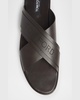 Men's Preston Smooth Leather Slide Sandals