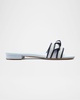 Raffia Knot Flat Slide Sandals