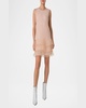 Tiered Ruffle Embroidered Sleeveless Mini Dress