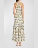 Clementine Zoe Halter Maxi Dress