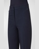 Carl Pinstripe Straight-Leg Crepe Pants