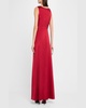 Sleeveless Beaded Stretch Mikado Gown