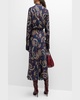 Aiden Abstract-Print Viscose top