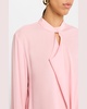 Cutout Silk Double Georgette Blouse