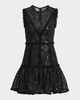 Ellis Sleeveless Lace Mini Dress