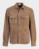 Men's Suede Overshirt