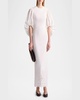 Danielle Eyelet Embroidered Puff-Sleeve Maxi Dress