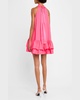 Erna Tie-Neck Halter Mini Dress