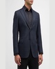 Men's Large Plaid Wool Sport Coat