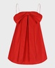 Bow Strapless Babydoll Mini Dress