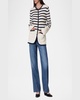 Nancy Stripe Wool Cardigan 