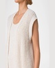 Summer Tweed Knit Open Long Vest