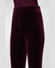 Faris High-Rise Neoprene Velvet Bootcut Pants