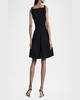 Tulip Pleated Fit-&-Flare Dress