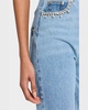Crystal Heart Cutout Straight-Leg Ankle Jeans