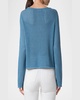 Chunky Cotton Mesh Boatneck Sweater