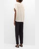 Oliva Dolman-Sleeve Knit Linen Vest