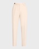 Men's Cotton and Wool Double-Pleated Pants