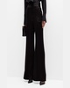 Dylan High-Rise Wide-Leg Satin Pants 
