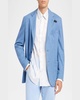 Men's Pique Knit Two-Button Blazer