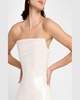 Strapless Longline Corset Sequin Gown