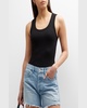 Poppy Scoop-Neck Tank Top