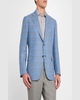 Men's Wool Plaid Sport Coat