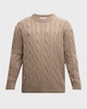 Men's Cashmere Cable-Knit Sweater